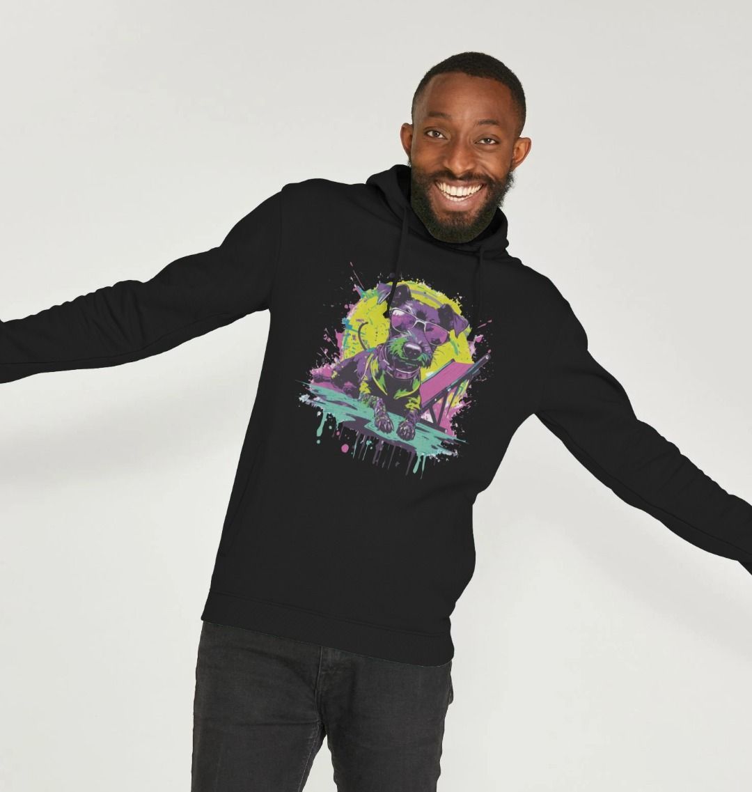 Black Sustainable Mens Hoodie